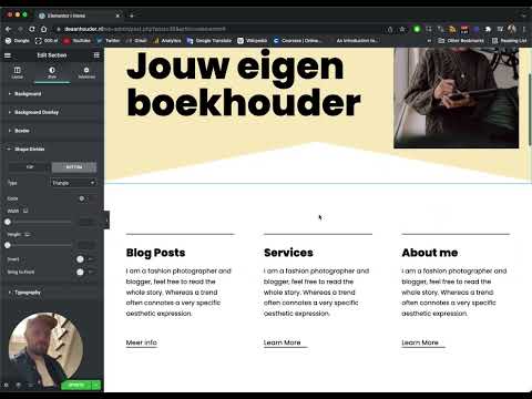 WordPress template van het thema Neve inrichten met Elementor | 000.nl