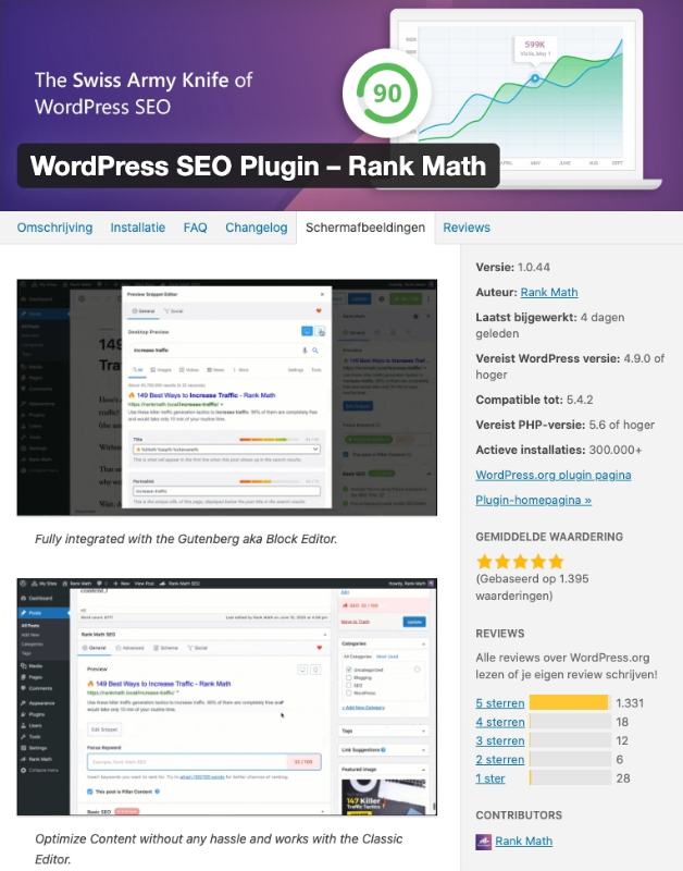 WordPress SEO plugin Rank Math