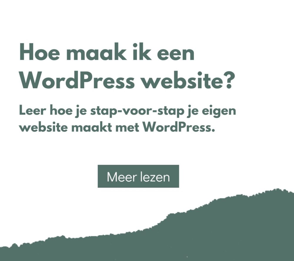Hoe maak je een WordPress website (Blog Graphic) - 1
